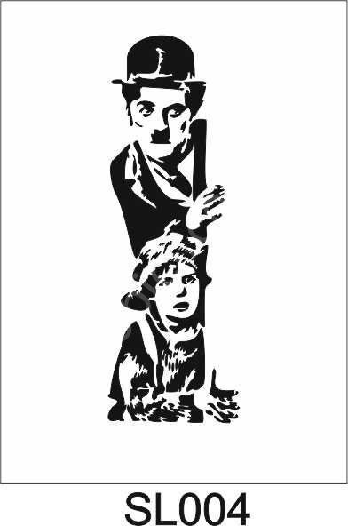 Siluet Desenler Stencil Şablon (15x30) SL-004