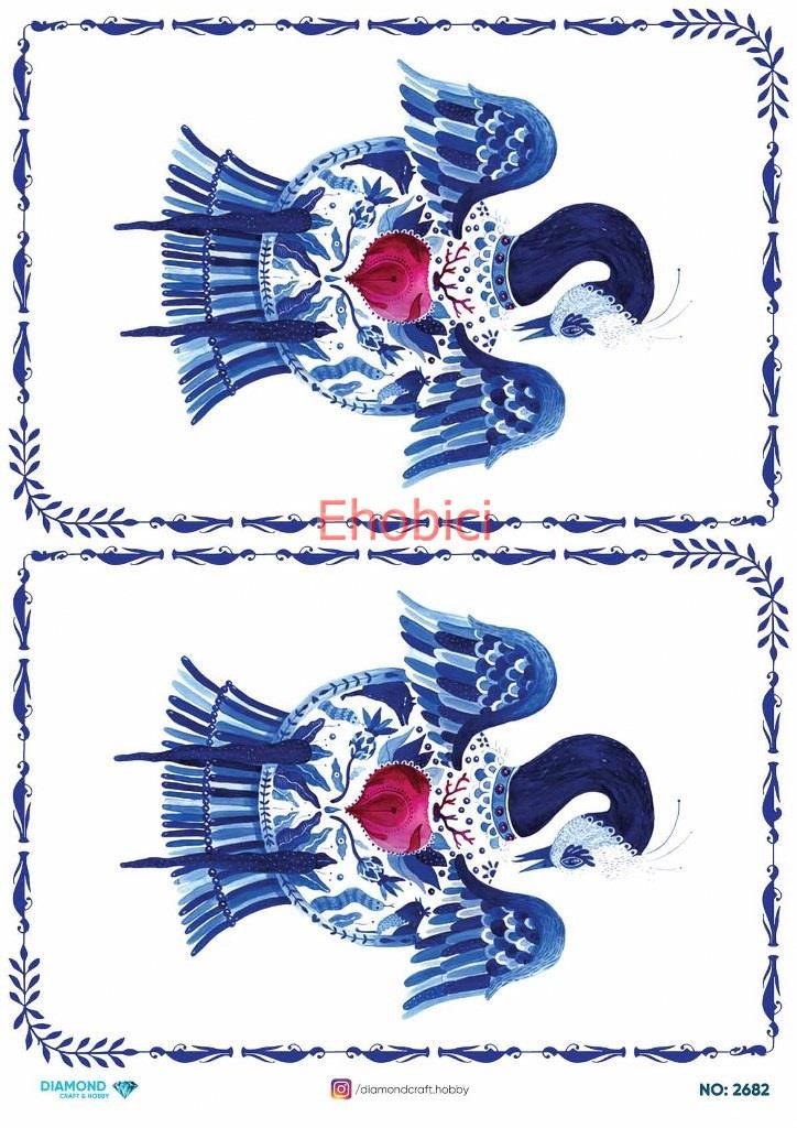 Diamond Pirinç Dekopaj Kağıdı - 2682