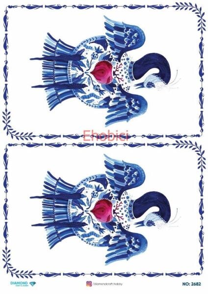 Diamond Pirinç Dekopaj Kağıdı - 2682