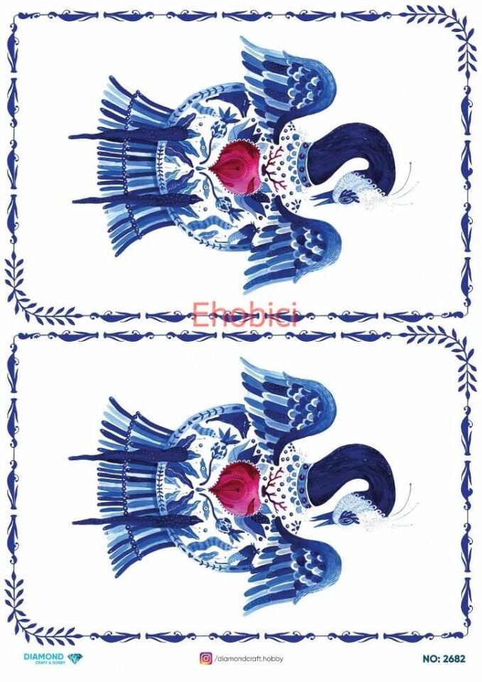 Diamond Pirinç Dekopaj Kağıdı - 2682