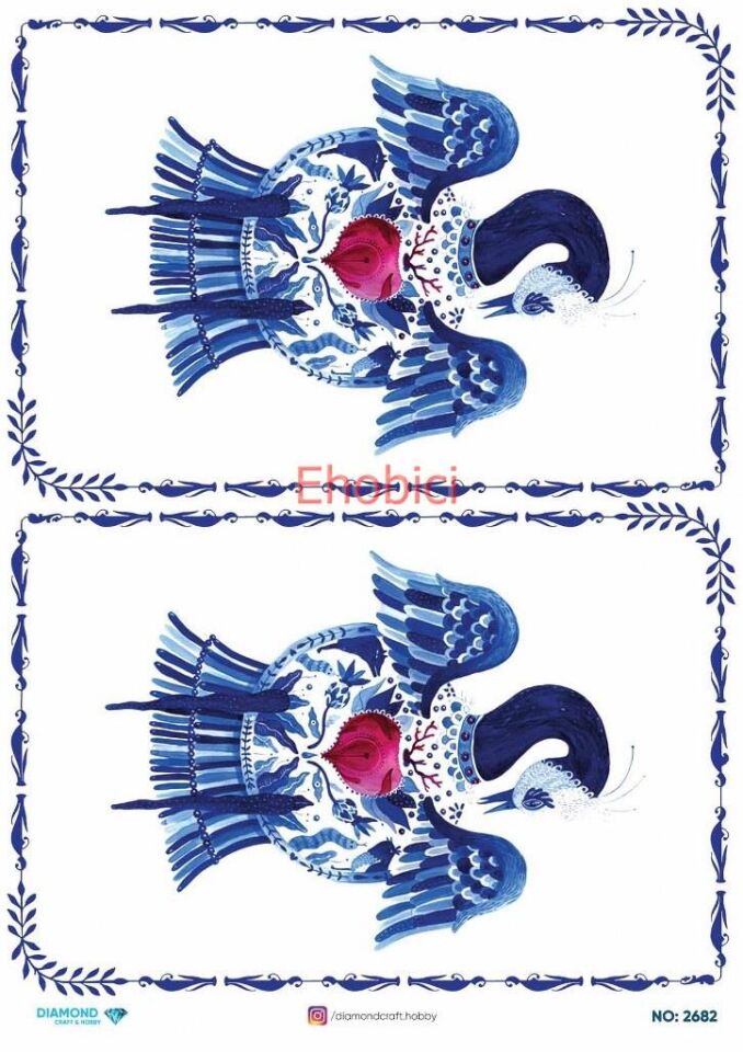 Diamond Pirinç Dekopaj Kağıdı - 2682