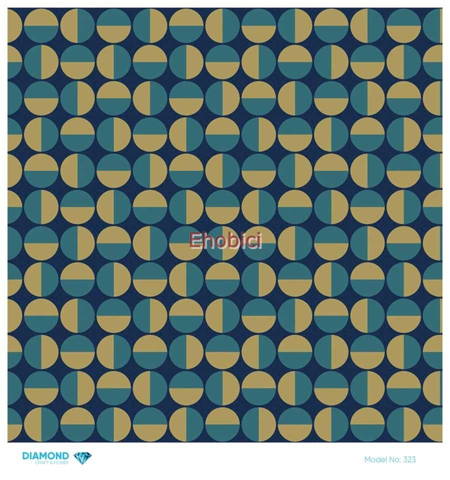 Diamond Pirinç Dekopaj Kağıdı - 323 - 30x30