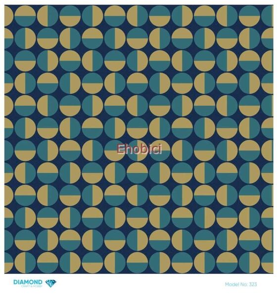 Diamond Pirinç Dekopaj Kağıdı - 323 - 30x30