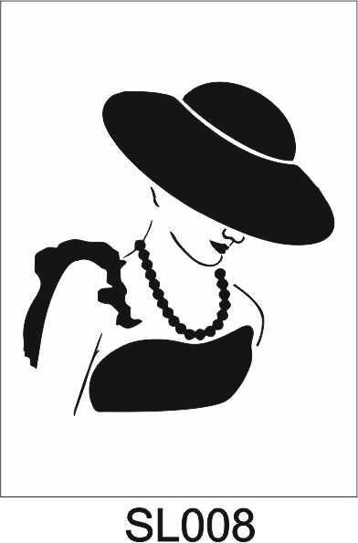 Siluet Desenler Stencil Şablon (21x30) SL-008