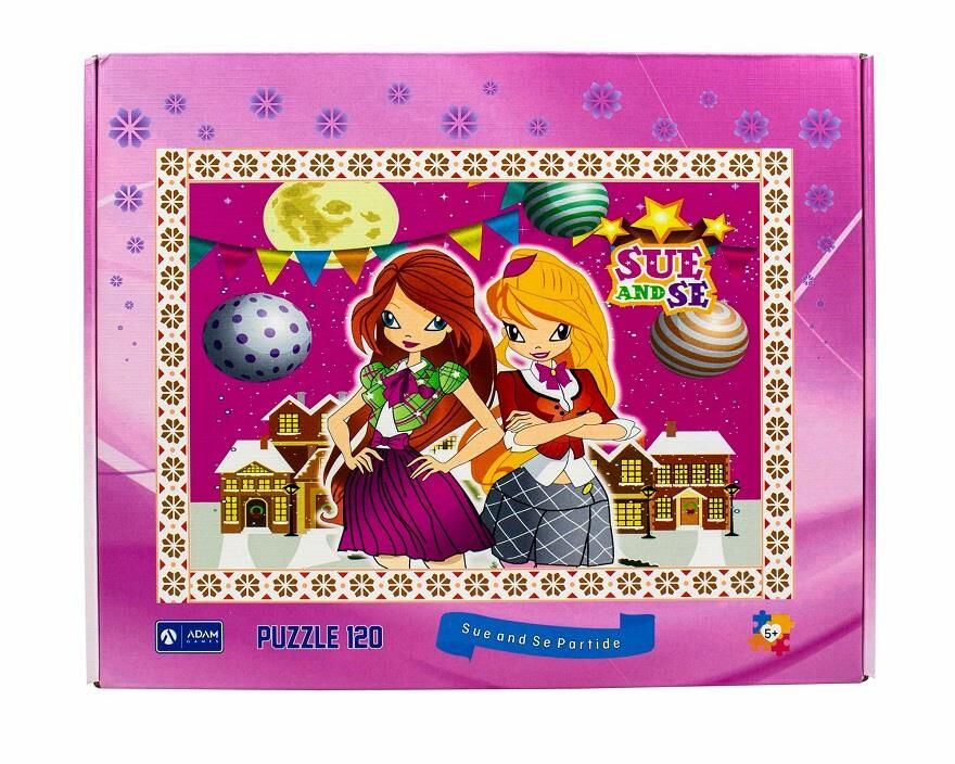 Sue And Se Partide Puzzle 120 Parça 28x40cm