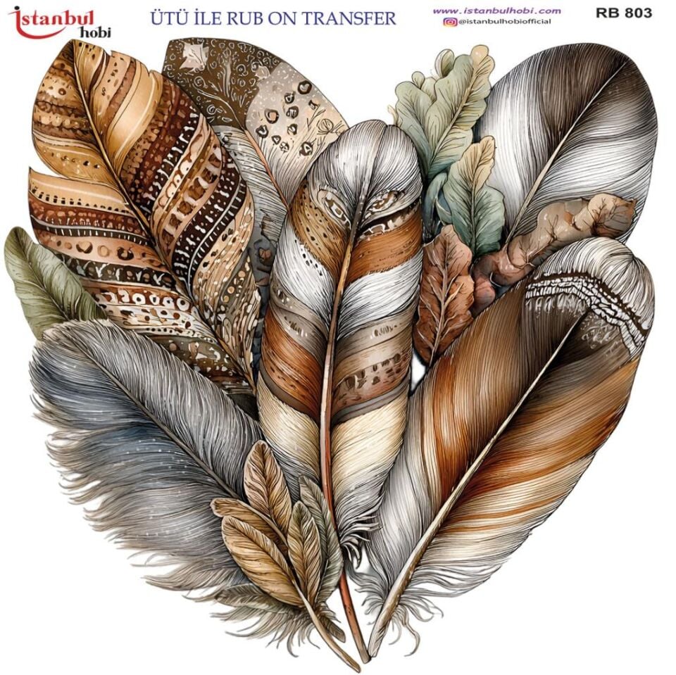 Ütü ile Rub On Transfer Kağıdı 30x30cm RB-803