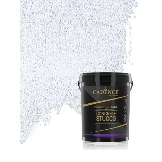 Cadence Concrete Stucco Beyaz Kalın Son Kat Beton Kaplama 3KG