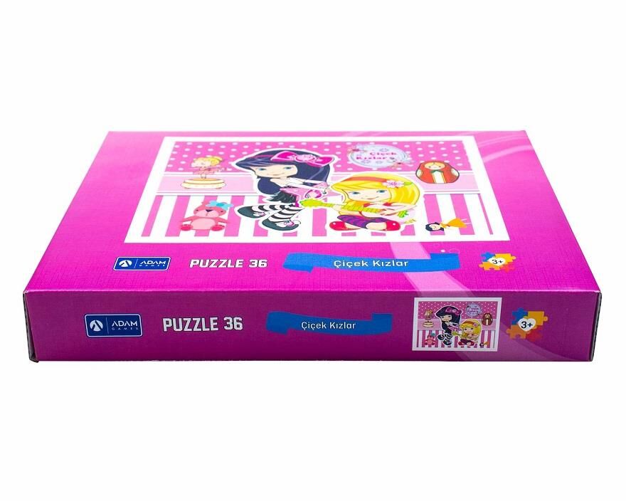 Çiçek Kızlar Puzzle 36 Parça 24x34cm