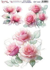 Koyu Zemin Sulu Transfer Kağıdı 25x35cm KST-220