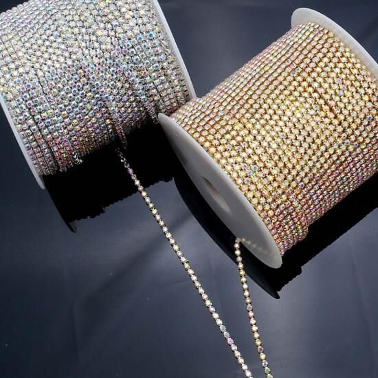 Swarovski Dizili Taş - Gümüş 1 Mt.