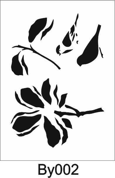 Boyutlu Desen Stencil Şablon (15x20) BY-002