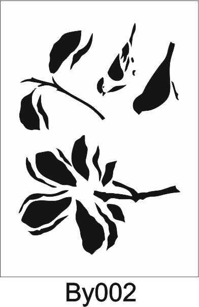Boyutlu Desen Stencil Şablon (15x20) BY-002