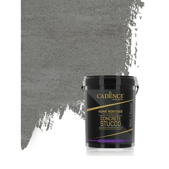Cadence Concrete Stucco Gri İnce Son Kat Beton Kaplama 10KG