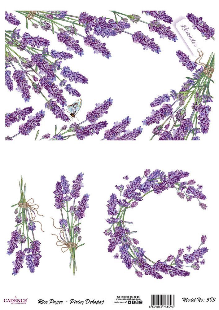 Cadence Pirinç Dekopaj Kağıdı - Model 583