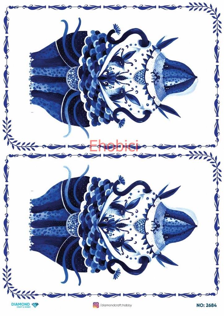 Diamond Pirinç Dekopaj Kağıdı - 2684