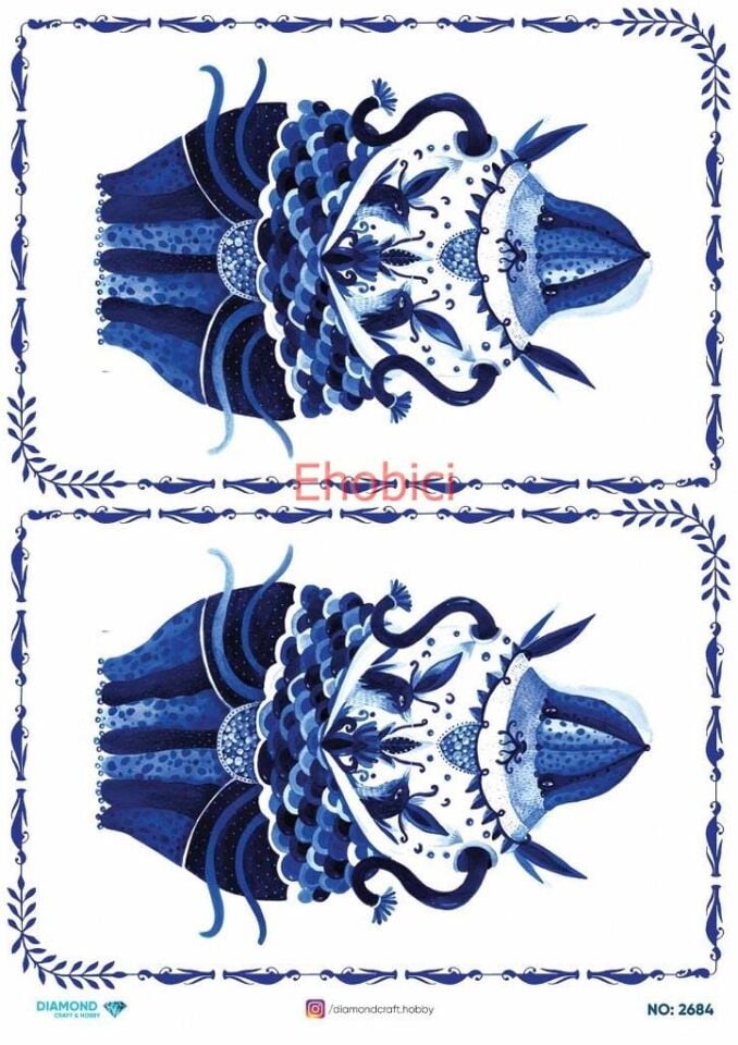 Diamond Pirinç Dekopaj Kağıdı - 2684