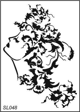 Siluet Desenler Stencil Şablon (25x35) SL-048