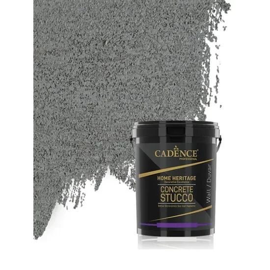 Cadence Concrete Stucco Gri Kalın Son Kat Beton Kaplama 10KG