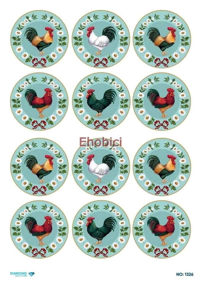 Diamond Pirinç Dekopaj Kağıdı - 1326