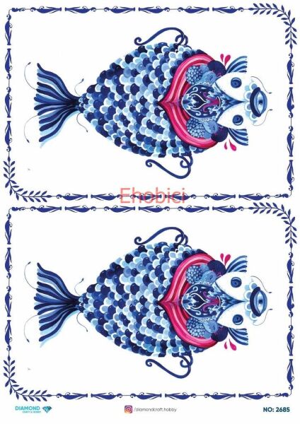 Diamond Pirinç Dekopaj Kağıdı - 2685