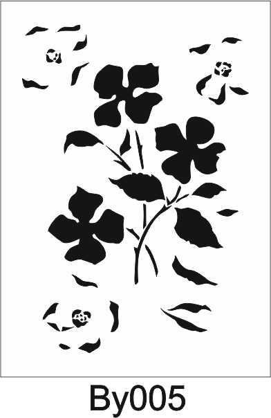 Boyutlu Desen Stencil Şablon (21x30) BY-005