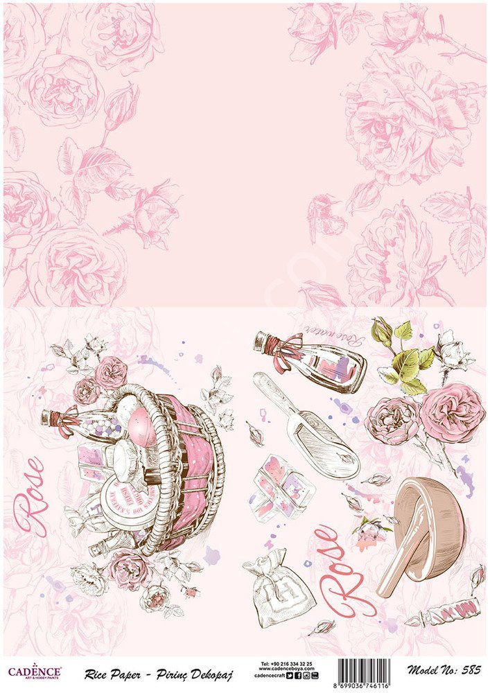 Cadence Pirinç Dekopaj Kağıdı - Model 585