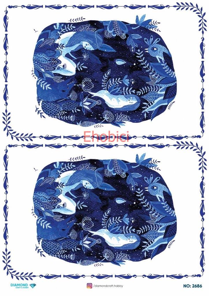 Diamond Pirinç Dekopaj Kağıdı - 2686