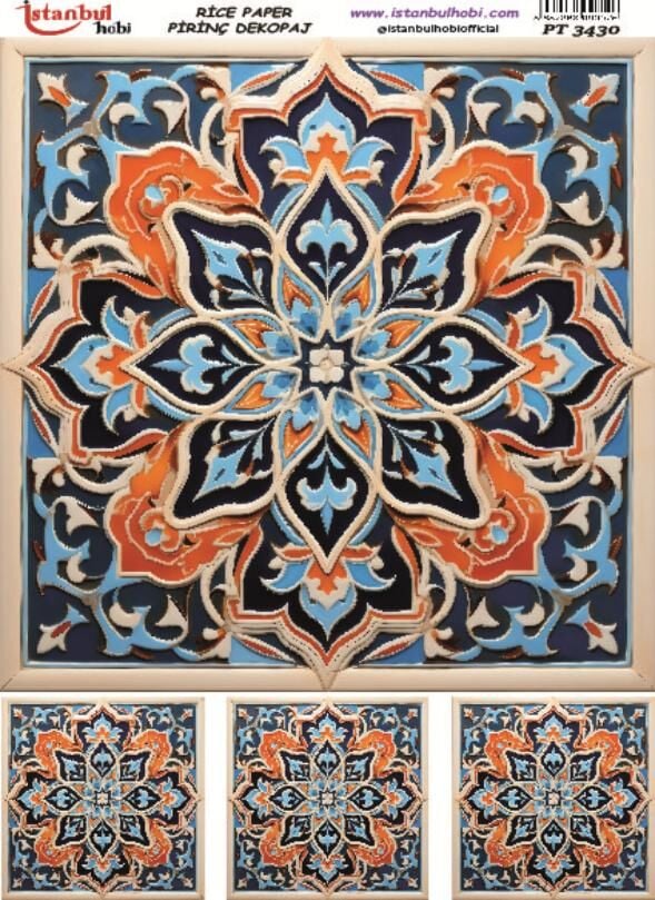 Pirinç Dekopaj Kağıdı 30x42cm PT-3430