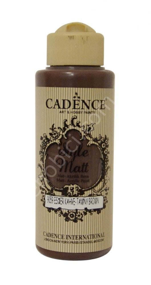 Cadence Style Matt Akrilik Boya S9059 Esmer Kahve 120ml