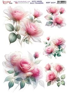 Koyu Zemin Sulu Transfer Kağıdı 25x35cm KST-219