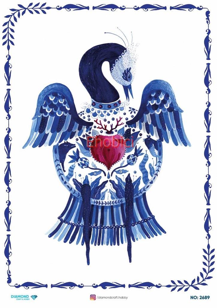 Diamond Pirinç Dekopaj Kağıdı - 2689