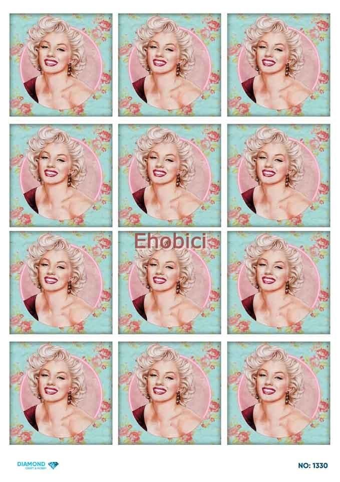 Diamond Pirinç Dekopaj Kağıdı - 1330