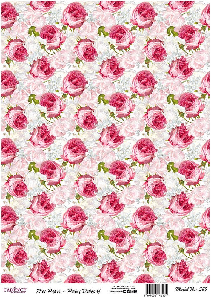 Cadence Pirinç Dekopaj Kağıdı - Model 589