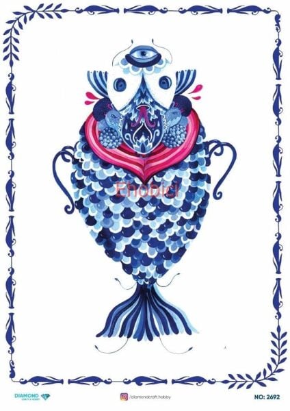 Diamond Pirinç Dekopaj Kağıdı - 2692