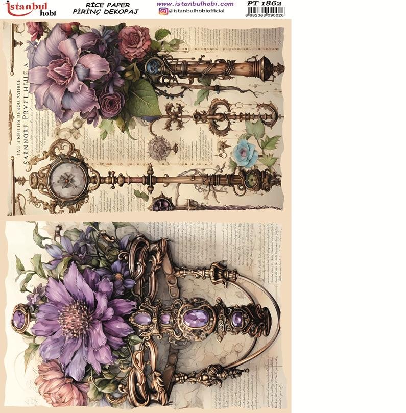 Pirinç Dekopaj Kağıdı 30x42cm PT-1862