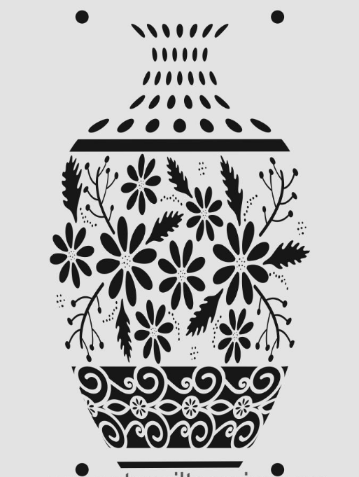 Boyutlu Desen Stencil Şablon (25x35) BY-053B