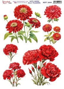 Koyu Zemin Sulu Transfer Kağıdı 25x35cm KST-238