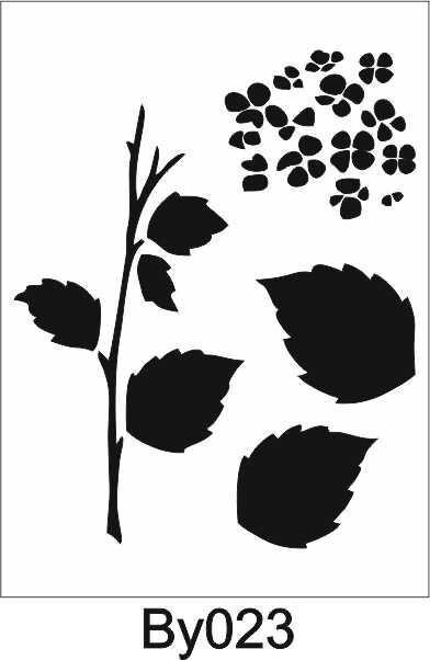 Boyutlu Desen Stencil Şablon (21x30) BY-023