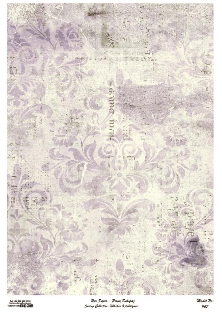 Cadence Pirinç Dekopaj Kağıdı Model - 967