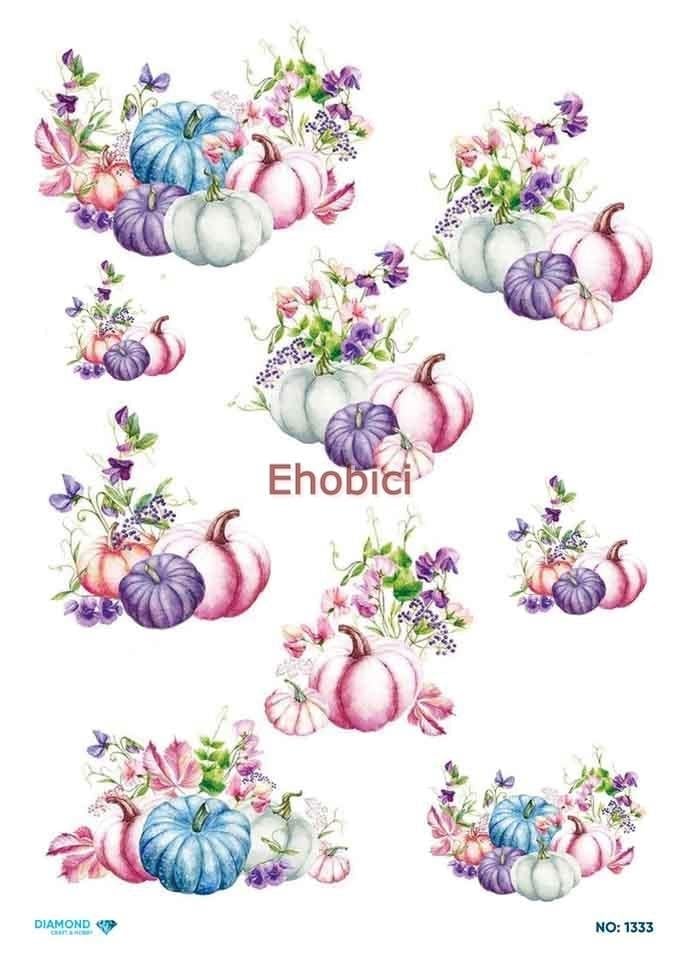 Diamond Pirinç Dekopaj Kağıdı - 1333