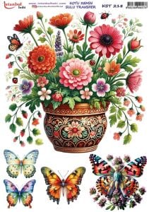 Koyu Zemin Sulu Transfer Kağıdı 25x35cm KST-218