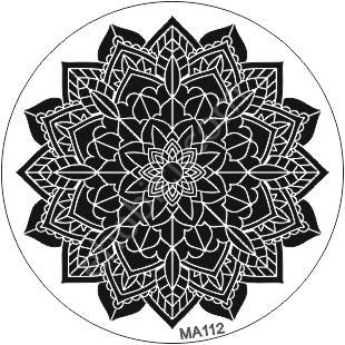 Mandala Duvar Dekor Stencil Şablon (30x30) MA-112