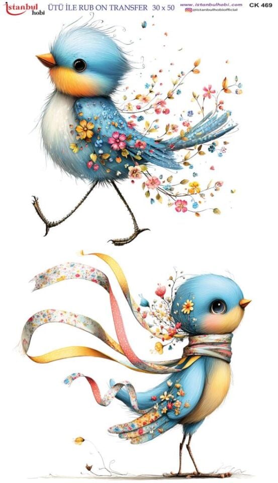 Ütü İle Rub On Transfer Kağıdı 30x50cm CK469