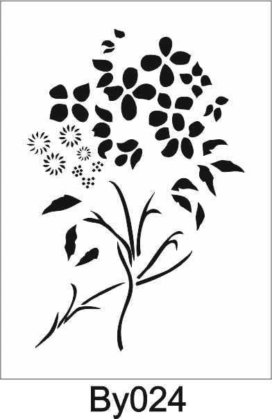 Boyutlu Desen Stencil Şablon (21x30) BY-024
