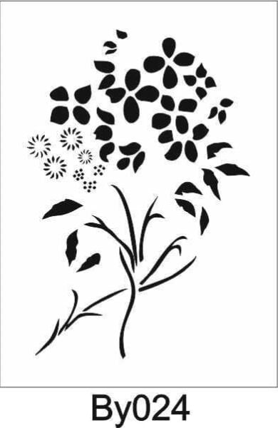 Boyutlu Desen Stencil Şablon (21x30) BY-024
