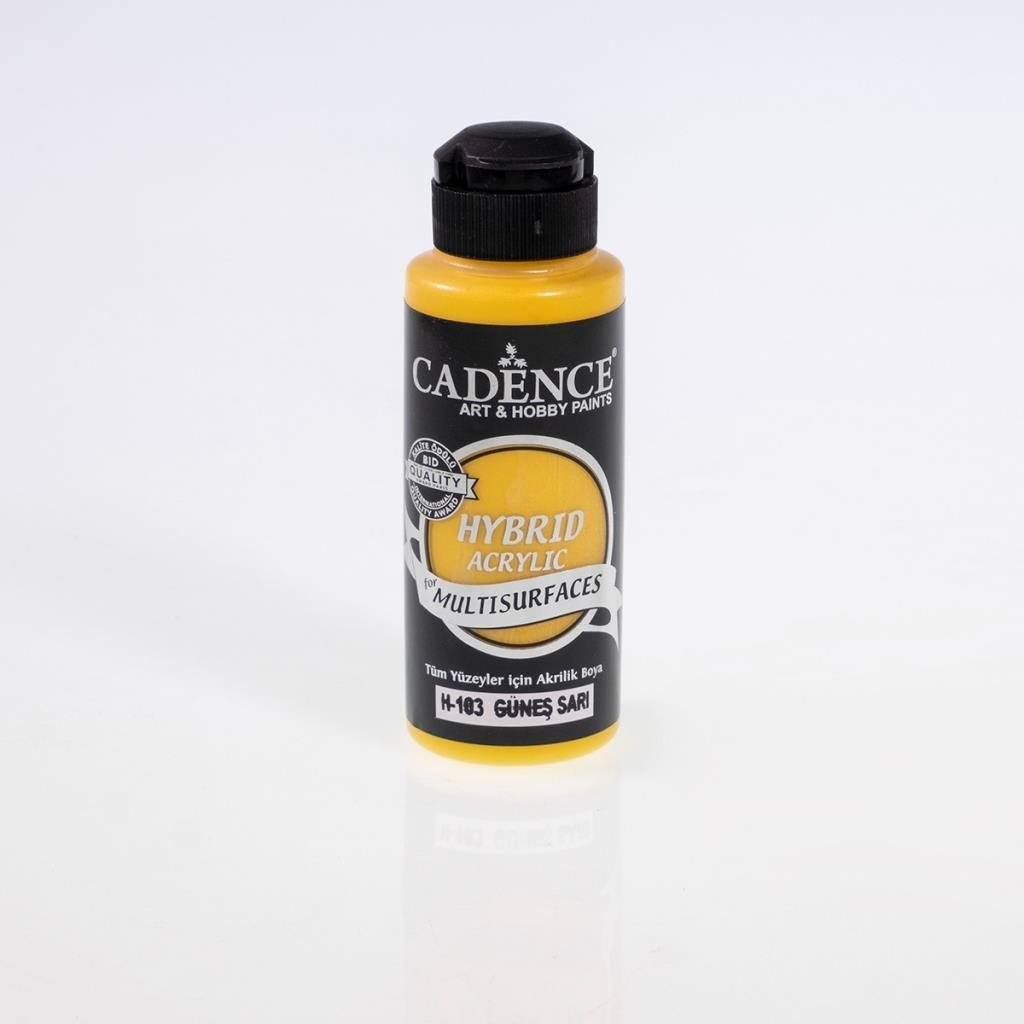 Cadence Hibrit Multisurface Boya H103 Güneş Sarı 120ml