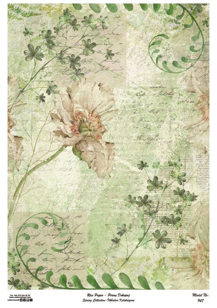 Cadence Pirinç Dekopaj Kağıdı Model - 947