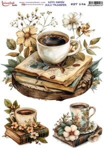 Koyu Zemin Sulu Transfer Kağıdı 25x35cm KST-196