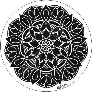 Mandala Duvar Dekor Stencil Şablon (30x30) MA-113