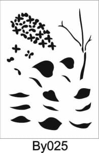 Boyutlu Desen Stencil Şablon (21x30) BY-025